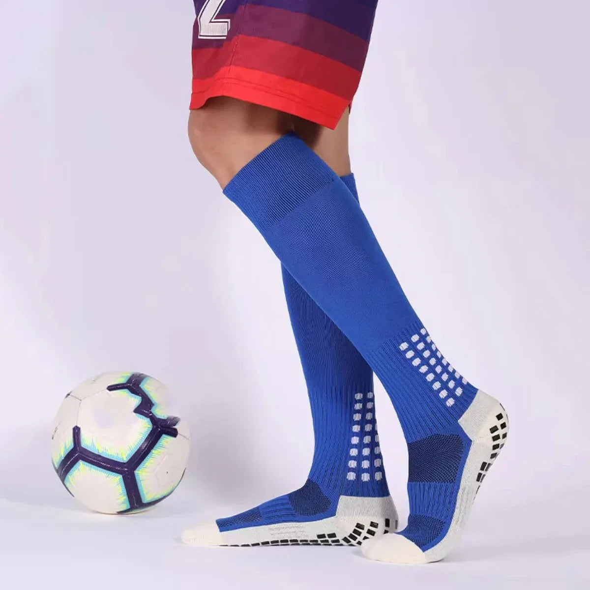 Men's Non-Slip Grip Soccer Socks